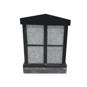 Proveedores y fabricantes de nichos de columbario de granito, 2 nichos de columbario de granito gris + columbario con puertas negras - Product Image 2