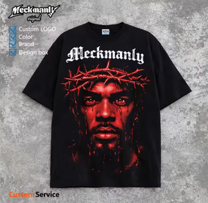 T-shirt pour homme à col en V, coupe classique, imprimé uni, manches courtes, en polyester/coton, personnalisable - Product Image 2