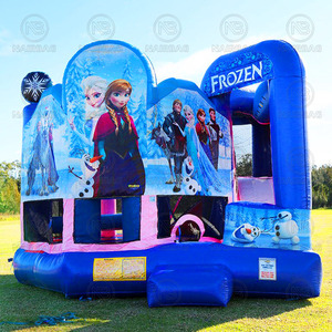 Bounce gonfiabile con scivolo <span class=keywords><strong>cartone</strong></span> <span class=keywords><strong>animato</strong></span> congelato 5 In 1 castello gonfiabile combinato per bambini - Product Image 2