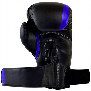 ถุงมือ MMA คุณภาพสูงระดับมืออาชีพ ดีไซน์แบบผูกเชือก ปิดนิ้วมือเต็มรูปแบบ พร้อมแถบตีนตุ๊กแก หนังวัวสีทอง ปรับแต่งได้สำหรับมวยไทย - Product Image 2