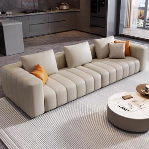 ชุดโซฟาห้องนั่งเล่นทำจากผ้ากำมะหยี่สไตล์วิลลาพร้อมเข็มขัดสแตนเลสโซฟาหรูหราสำหรับตกแต่งบ้าน - Product Image 1