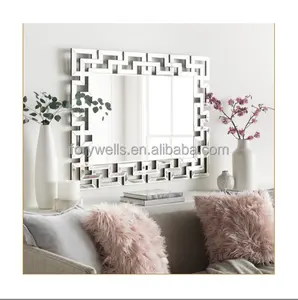 Decorative Wall Mirrors Rectangle Frame Designed Big Venetian Mirror for Livingroom