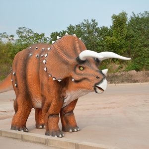 Costume de dinosaure jurassique <span class=keywords><strong>Triceratops</strong></span> pour deux personnes, 5 mètres, avec conception de marche à pattes cachées, pour centre commercial intérieur - Product Image 1