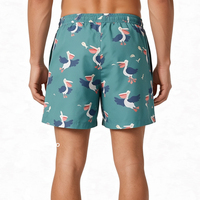 Shorts de plage personnalisés à imprimé pellicard, séchage rapide, cordon élastique, maillots de bain pour hommes, shorts de surf d'été avec poches latérales