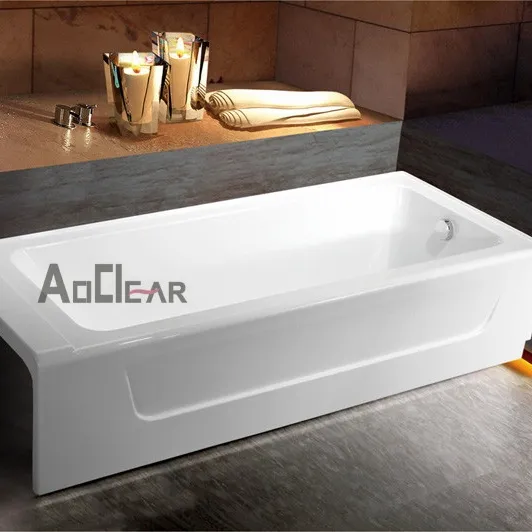Aoclear Used Discount Plumb Utility Low Smart Custom Compact Overlay Step In Shallow Alcove Bath Tub Bathtubs For Sale