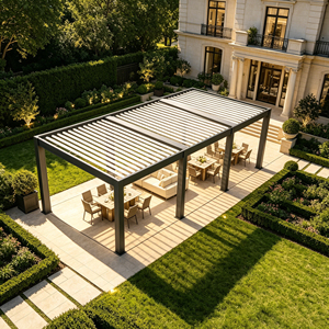 Gazebo Modular Expandible RKOVE para Exteriores, de Aleación de Aluminio Gruesa, con Persianas Ajustables, Inspección Completa Antes de la Entrega - Product Image 5