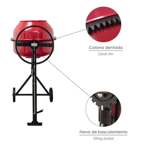 Hormigonera de 160 litros / 650 W. Desmontable - Product Image 3