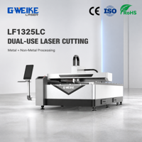 Machine de découpe laser à fibre CNC double tête 1325 pour matériaux métalliques et non métalliques, compatible bois, acrylique, acier, MDF