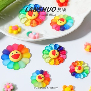 Lanshuo Resin Flower Craft Duck Face Keychain DIY Jewelry Set Home Decoration Artistic - Product Image 4
