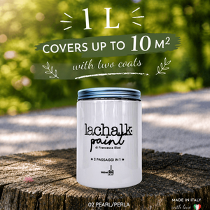 02 PEARL 1lt LaChalk the evolution of <b>chalk</b> paint Where <b>chalk</b> meets resin: Hybrid <b>Chalk</b> Resin Paint made in Italy - Product Image 2