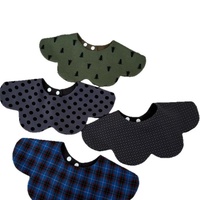 Nuevo Babero de Algodón Personalizado de Doble Cara, Impermeable, Estilo Coreano, para Bebé