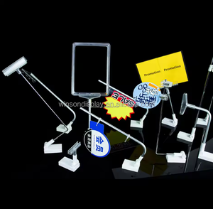 Retail Supermarket Shelf Colorful Sign Clips <b>Black</b> <b>Frame</b> Price Clip Holder Spring Clip No Revie - Product Image 2