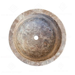 <span class=keywords><strong>Lavabo</strong></span> de <span class=keywords><strong>Piedra</strong></span> Natural Travertino <span class=keywords><strong>Beige</strong></span> Personalizado, <span class=keywords><strong>Lavabo</strong></span> de <span class=keywords><strong>Piedra</strong></span> Natural Hecho a Mano, <span class=keywords><strong>Lavabo</strong></span> Redondo para Baño - Product Image 2