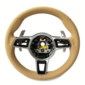 Volant en cuir et daim de haute qualité pour Porsche Panamera Cayenne Macan Cayman GT4 Boxster 718 981 <span class=keywords><strong>911</strong></span> 991 992 992 - Product Image 1