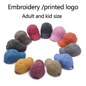 Casquette de baseball personnalisée brodée en coton recyclé lavé, 6 panneaux, légère, respirante, réglable, style Dad Hat, unisexe - Product Image 3