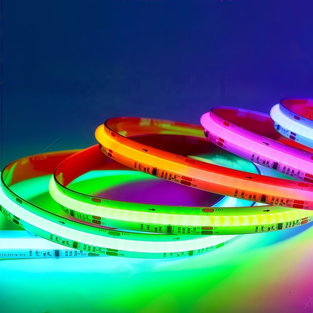 KCX DC24V RGBIC Smart COB Flexible COB Light Strip WS2811 APP Control LED Light Strip for Decoration LED Ambient Light