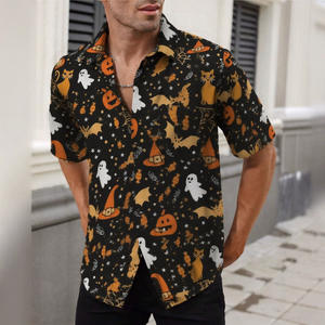 2025年夏休みハワイアンカジュアルターンダウンカラーメンズ3Dプリントブロードクロス100% ポリエステルシャツヨーロピアンアメリカンスタイル - Product Image 3