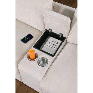 Canapé sectionnel droit 4 places face à la gauche Chaise d'extrémité Canapé d'angle en forme de L Canapés de salon - Product Image 6