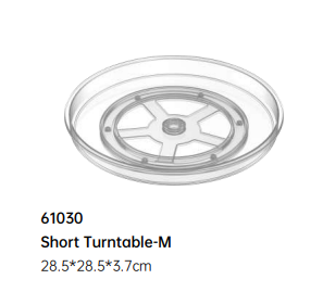 Organizador Giratorio Transparente de Plástico Clásico, Bandeja Giratoria para Cocina, Sala de Estar, Estante de Almacenamiento para Especias - Product Image 6