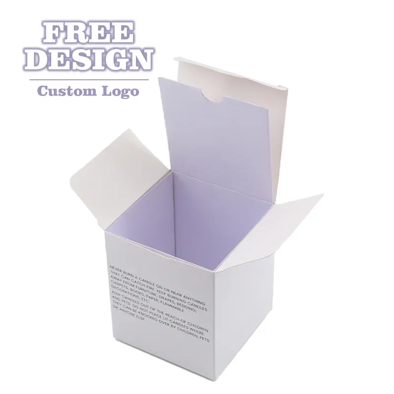 Low Moq High Quality Gifts Candle Box Corrugated Board Inside Paper Boxes CMYK Custom Digital Print Packaging Boxes