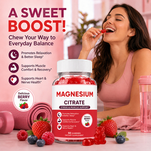 Gummies électrolytiques au glycinate de magnésium bio, complément alimentaire végétalien, faible teneur en sucre, 60 unités, améliore la mémoire et le sommeil - Product Image 2