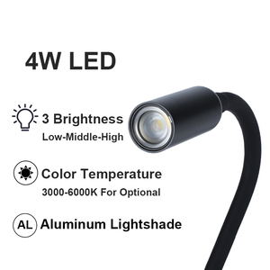 Nhôm pin có thể sạc lại cảm ứng <span class=keywords><strong>Dimmer</strong></span> CCT có thể điều chỉnh <span class=keywords><strong>LED</strong></span> Tường cuốn sách đọc sách Đèn sạc cạnh giường ngủ ngoài trời cắm trại chiếu sáng - Product Image 6