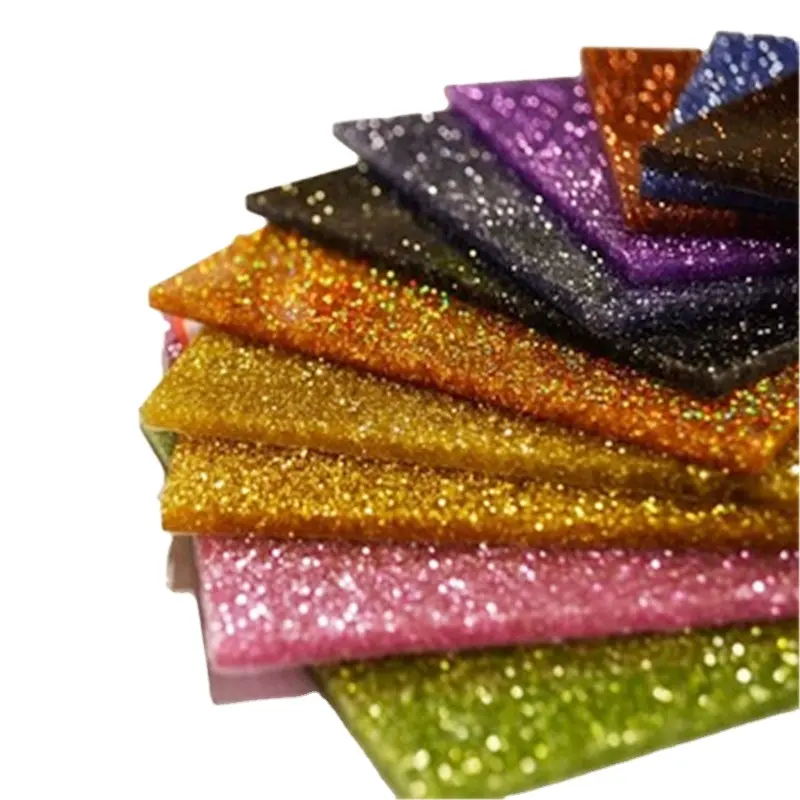 Xintao Opaal 1/8 Inch Kleurrijke Glitter Gegoten Acryl Plaat Voor Tafel Kantoor Scheidingswand