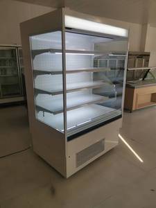 Open Lucht Chiller Supermarkt Koeler Koeler Display Glazen Deur Commerciële Display Koelkast Front Ce - Product Image 5