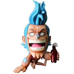 FigureCrazy One Piece FRANKY Q Version Rire et S'asseoir Mignon Figurines d'action en PVC OP Zoro Nami Brook Chopper <span class=keywords><strong>Usopp</strong></span> 10cm - Product Image 6