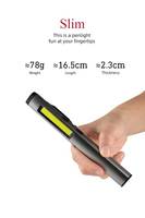 Luce a penna a led ricaricabile 450lm con puntatore Laser luce da lavoro cob magnetica portatile con luce uv