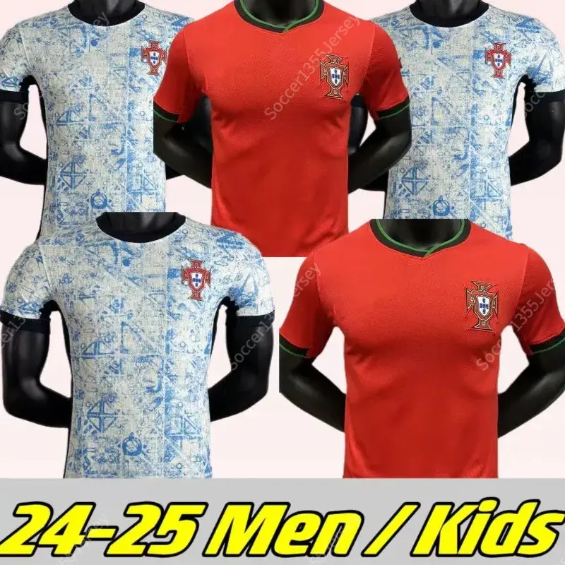 طقم أزياء كرة القدم البرتغال روبن رونالدو البرتغالي 2024 2025 طقم كرة قدم البرتغال للرجال للأطفال من تايلاند