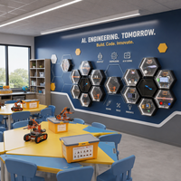 Kit de robotique interactif IA OEM ODM, équipement éducatif de laboratoire STEM, solution pour les salles de classe scolaires