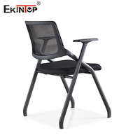 Chaise de bureau empilable Ekintop avec tablette d'écriture, idéale pour les étudiants et la formation – Échantillon gratuit