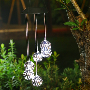 Solar Garden Lights Hanging <b>LED</b> <b>Ball</b> Decor Outdoor Waterproof Patio Yard Decoration - Product Image 4