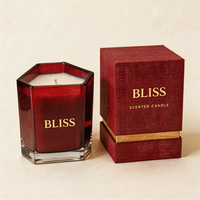 Vases à bougies personnalisés de luxe, style nordique, marque privée, uniques, 8oz 10oz, vides, en verre, pour bougies parfumées