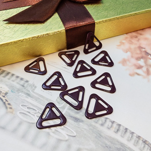 Hebillas de traje de baño de acero inoxidable respetuosas con el medio ambiente al por mayor 10-20mm sujetador anillo Correa ajustador deslizador triángulo anillo sujetador Accesorios - Product Image 2