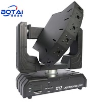 BOTAI 3W 3 axes dynamique rvb LED faisceau laser 6x500mW mobile XYZ pour événements scéniques E27 Base aluminium DMX512 pour DJ Laser Night Club