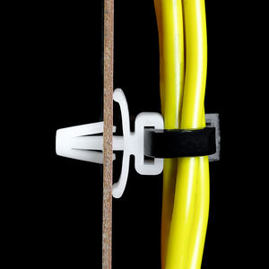 TV PC câble Ethernet bureau maison noir auto-adhésif Clips de gestion des câbles organisateurs de câbles Clips de fil collant support de cordon - Product Image 4