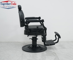 Chaises de salon hydrauliques robustes en acier inoxydable, réglables en hauteur, pour salons de coiffure, instituts de beauté et stylistes - Product Image 6