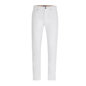 High Quality Straight-leg Business Suit Pants Stretch Slim <b>White</b> <b>Jeans</b> Blank Casual Denim Stacked <b>Jeans</b> <b>Men</b> Trouser - Product Image 4