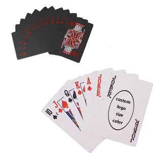 ענק לוגו מותאם אישית משחק כרטיסי dropshipping כרטיס משחק מותאם אישית כרטיסי משחק חזית ובחזרה תיבה