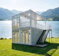 Résidence mobile en conteneur capsule, étanche, pour vivre en plein air