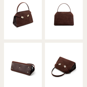 Sac à main <span class=keywords><strong>rigide</strong></span> de luxe léger de style coréen vintage, sac à bandoulière unique, sac à main spacieux structuré, nouveau modèle 2025 - Product Image 5