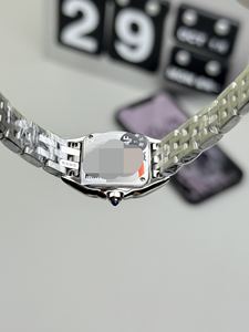 Reloj de Cuarzo con Letras Romanas y Diamantes Cuadrados, Correa de Acero, Personalizado y Elegante para Mujer, Últimas Tendencias - Product Image 6