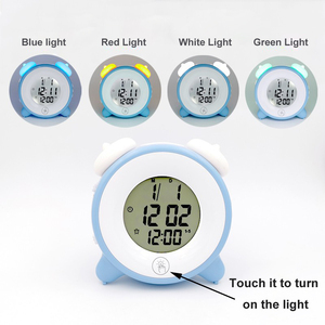 Hot Selling Ce Rohs Lichtgevend Nachtlampje Plastic Stille Diervorm <span class=keywords><strong>Lcd</strong></span> Snooze Tafel Bureau Bel Wekker - Product Image 5