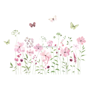 Adesivi murali colorati con farfalle <span class=keywords><strong>da</strong></span> giardino fiorito - Product Image 6