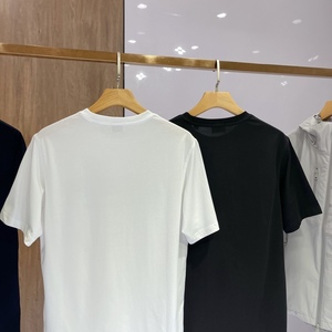 T-shirt en coton à col rond pour <span class=keywords><strong>homme</strong></span>, style <span class=keywords><strong>streetwear</strong></span> tendance, grande taille, personnalisable, décontracté, pour l'été - Product Image 5