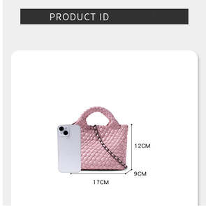 2025新作レディース大容量サマーハンドバッグ手織りトート野菜バスケットバッグアンダーアームブランドポーチスリングバッグ - Product Image 6