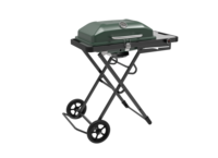 Barbecue au gaz propane portable à roulettes, très résistant, coupe-vent, pliable, grande capacité, mobile - Vente chaude