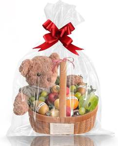 Sacs thermorétractables BOPP transparents, résistants à l'humidité, sur mesure, impression en héliogravure, emballage cadeau pour bouteilles de vin et produits chimiques quotidiens - Product Image 1